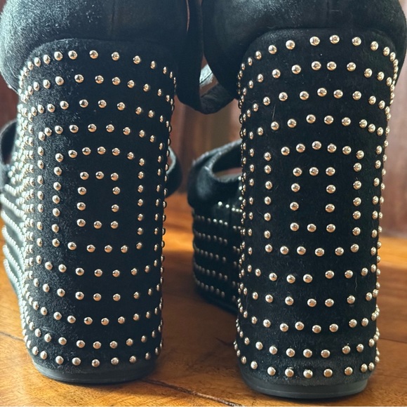 Jeffrey Campbell Studded Platform Wedges – Black Suede – Women’s 8.5 - Picture 10 of 16